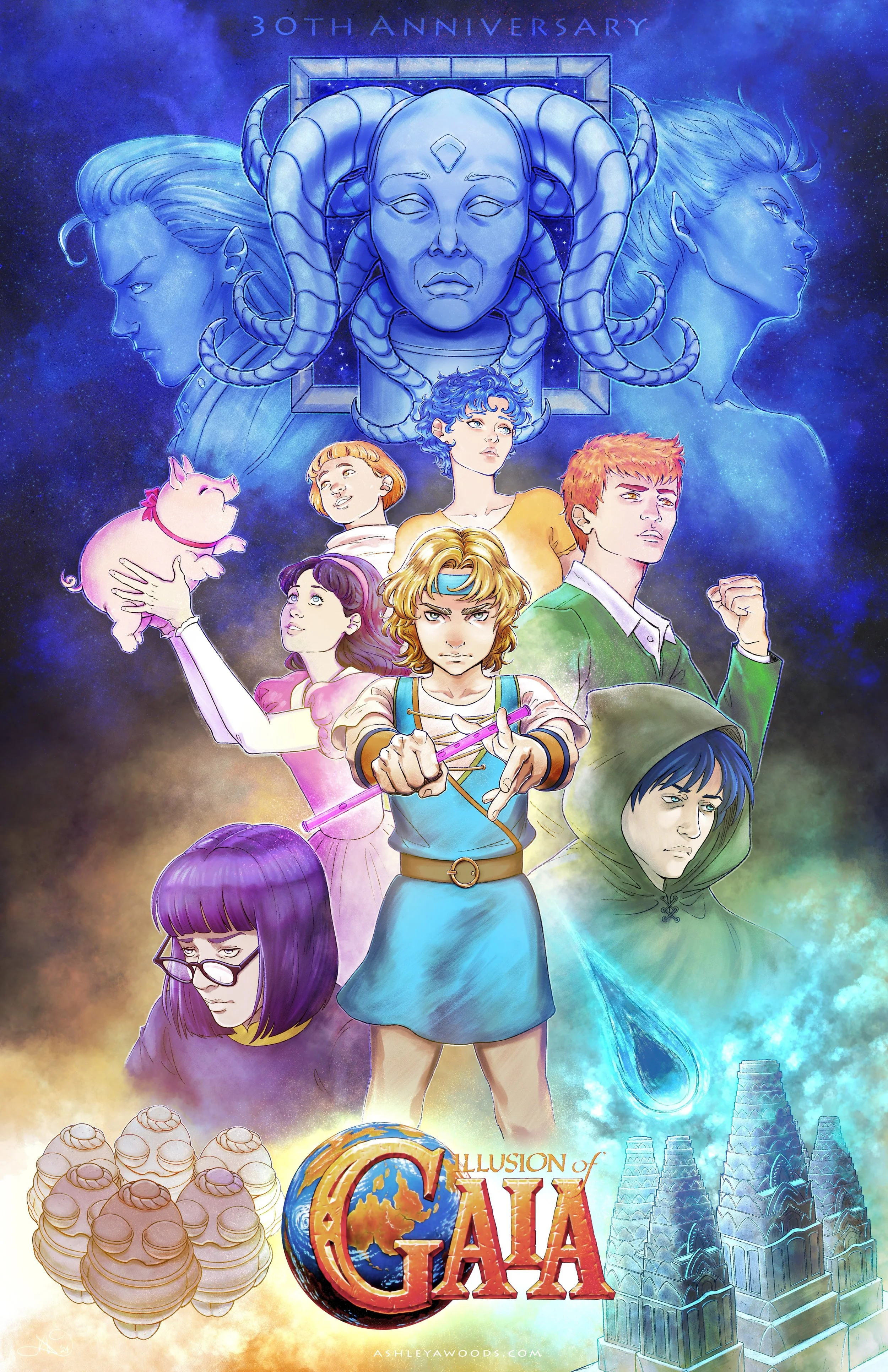Illusion of Gaia - 30th Anniversary — The Art of Ashley A. Woods